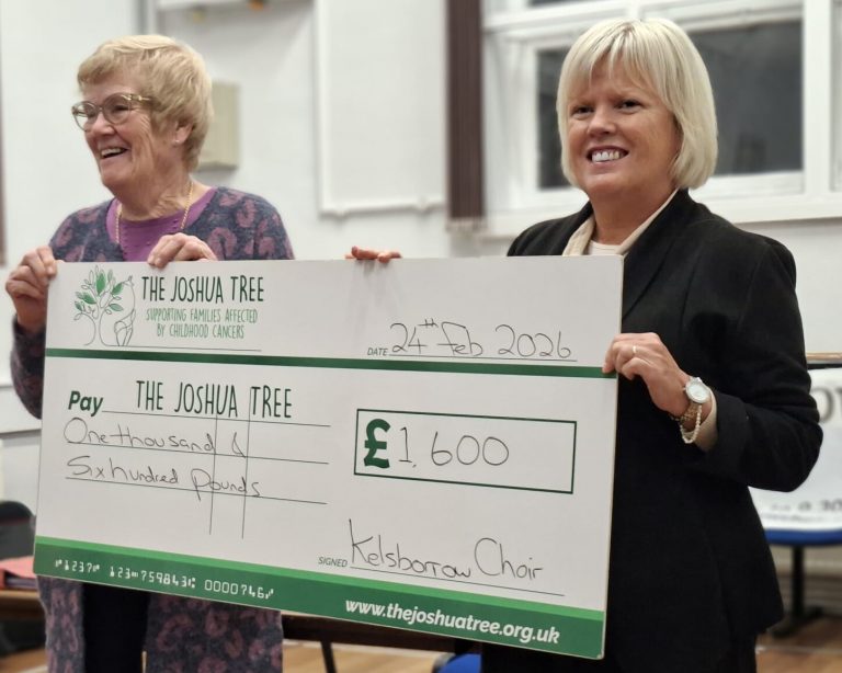 Joshua Tree Cheque Presentation